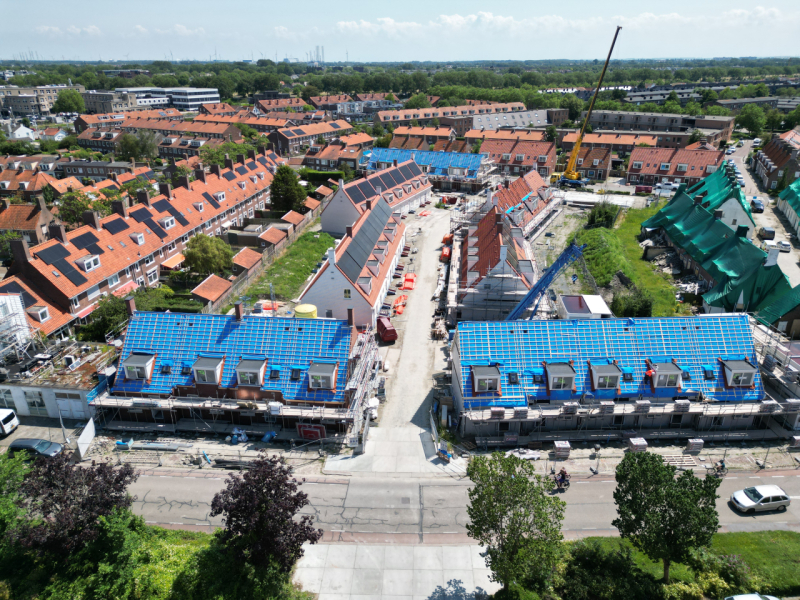 Voortgangsfoto van het project uit oktober 2023
