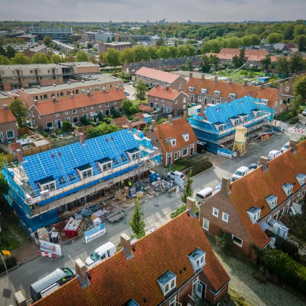 Voortgangsfoto van het project uit oktober 2023